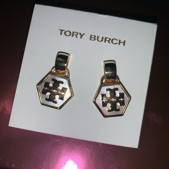 🔥💲DROP🔥💋Tory Burch mother of pearl earrings - Picture 5 of 5